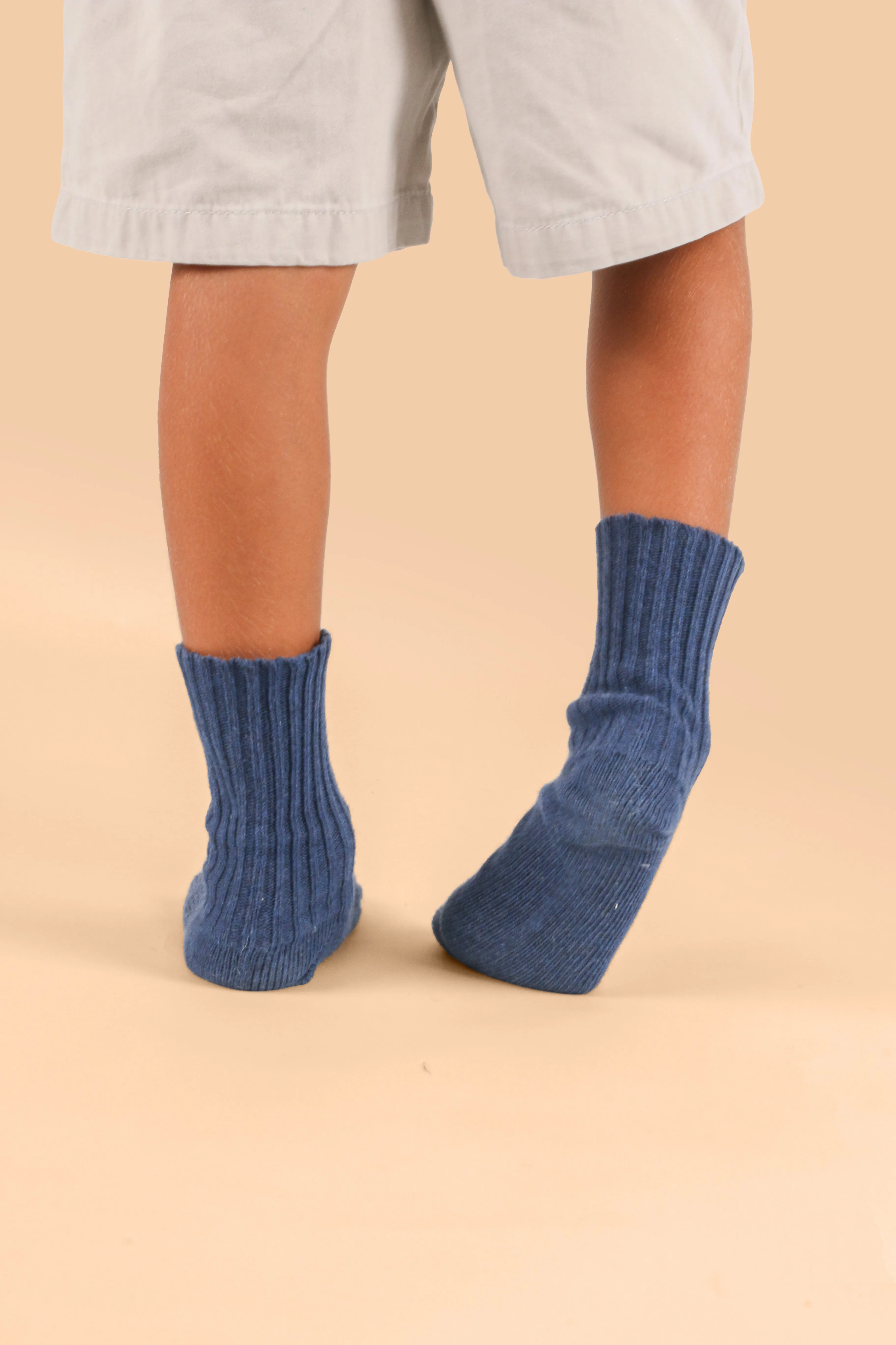 Latex-Free Organic Cotton Knitted Kids’ Socks (3pairs/pack)