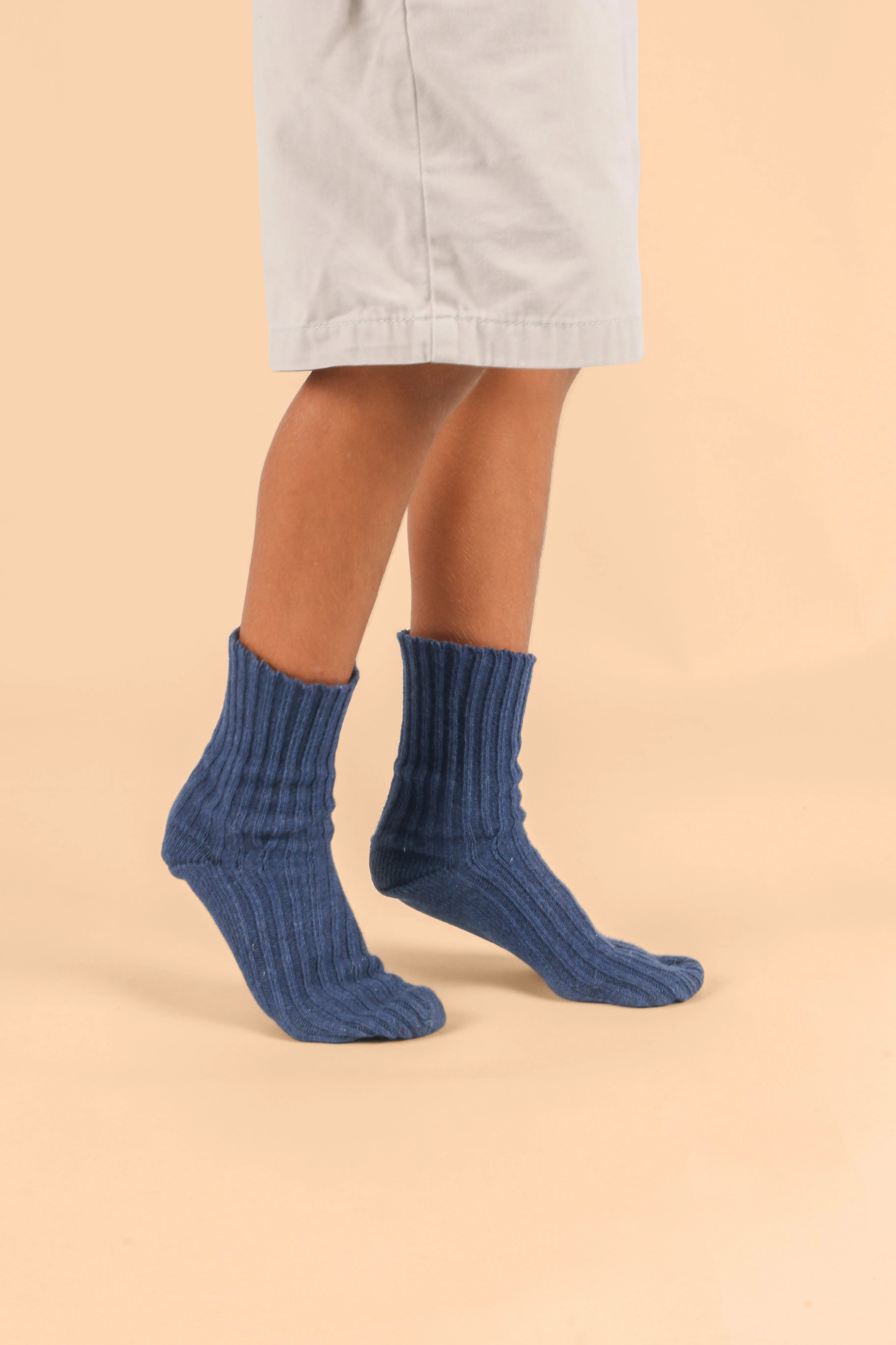 Latex-Free Organic Cotton Knitted Kids’ Socks (3pairs/pack)