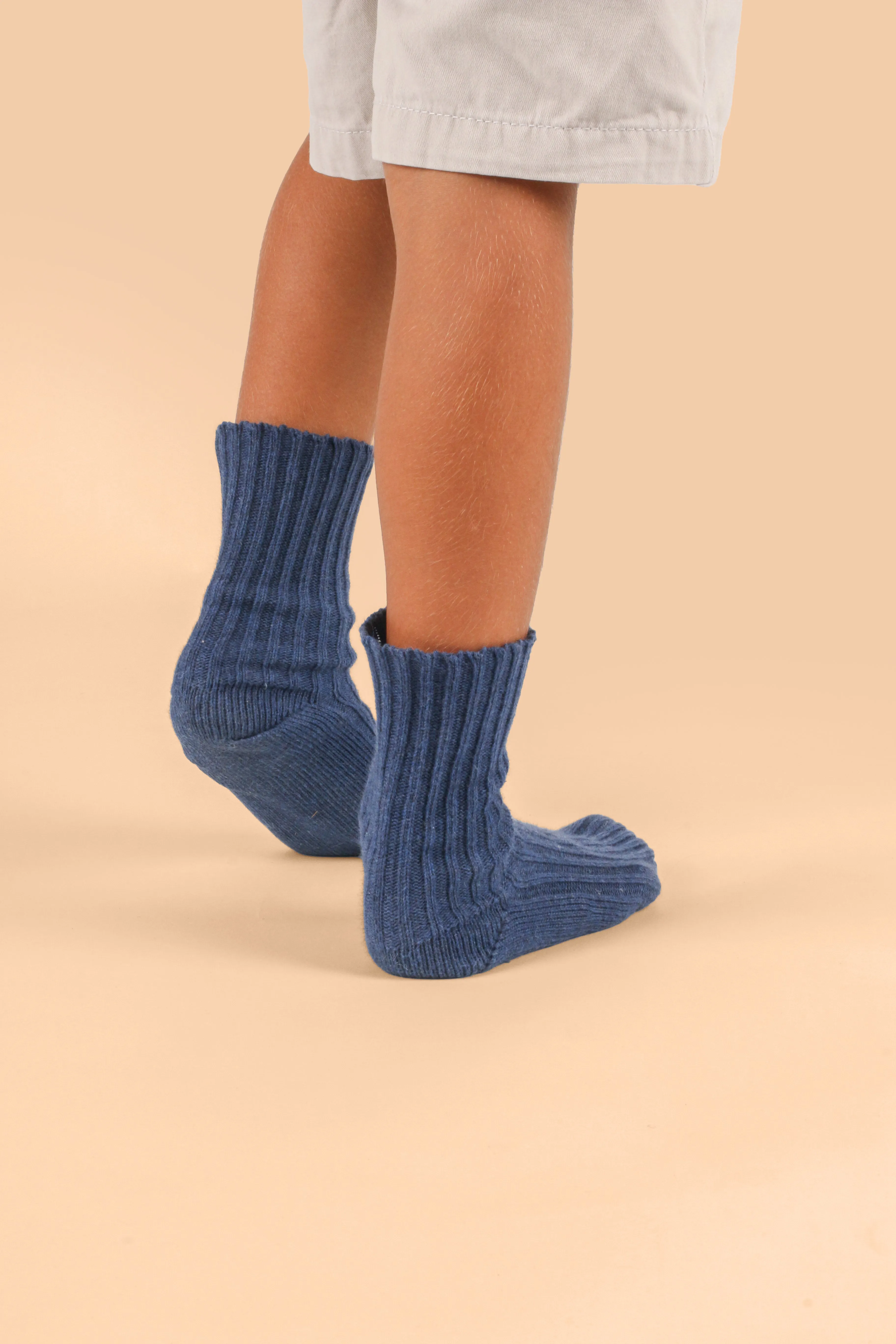 Latex-Free Organic Cotton Knitted Kids’ Socks (3pairs/pack)