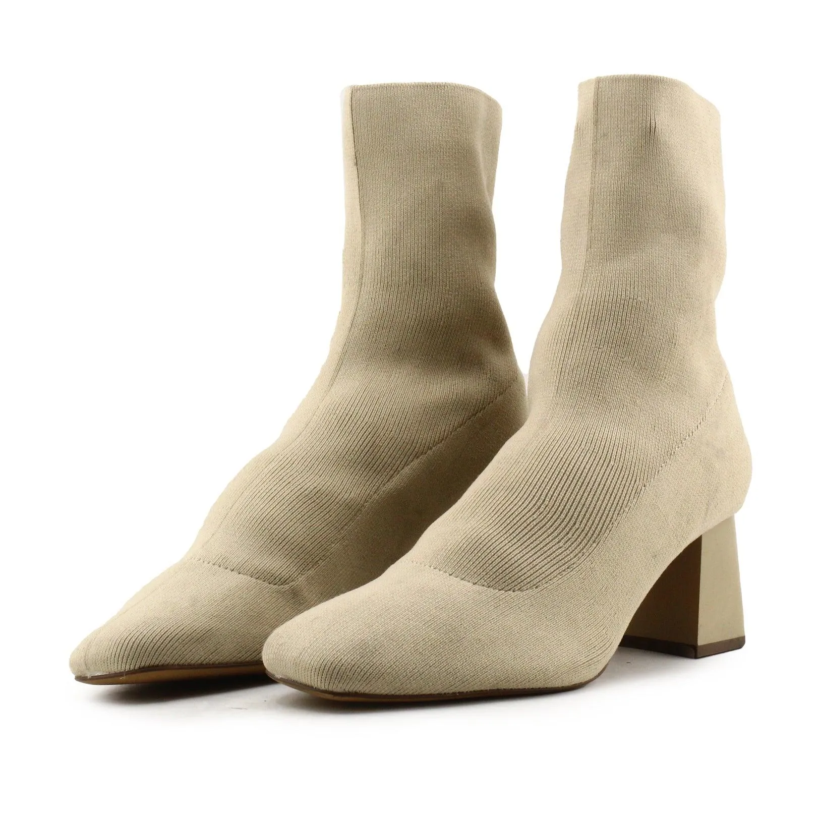 Lefties Block Heels Ankle Boots | 100% Authentic Suede