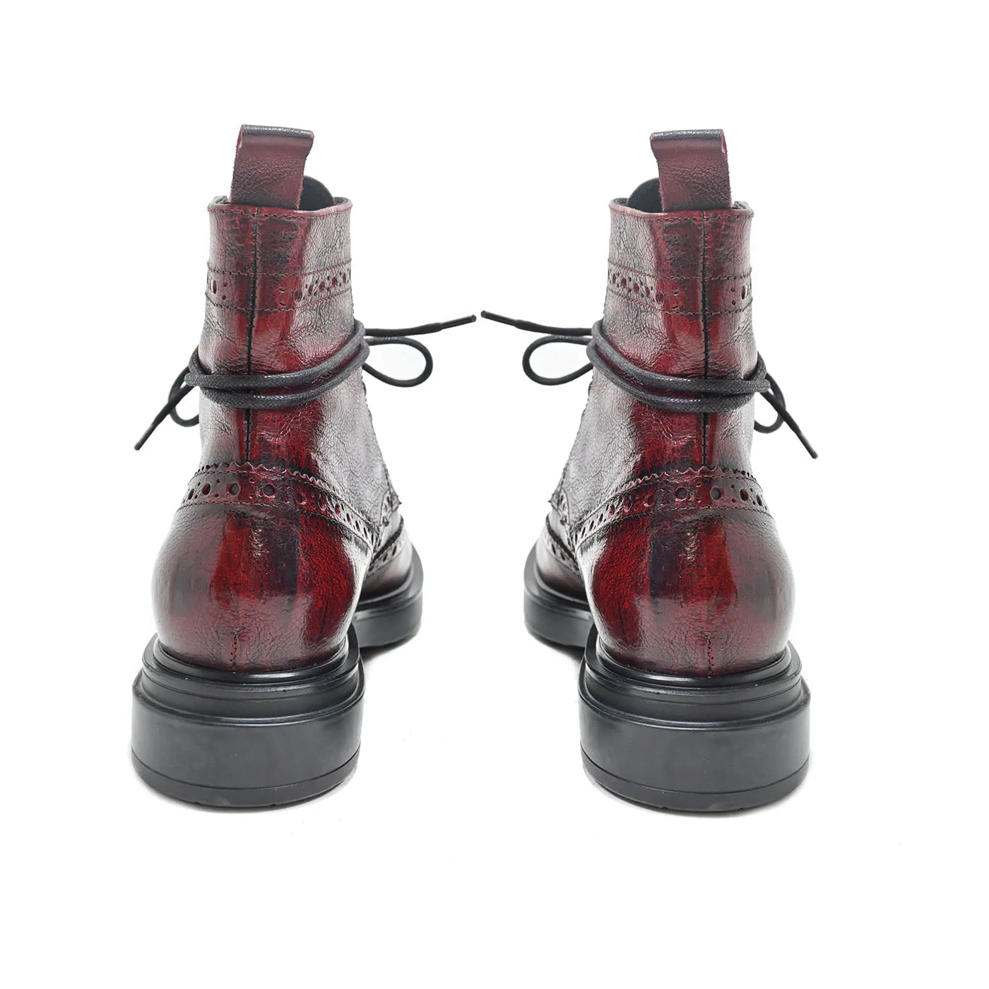 LELA 02 - lace-up ankle boots leather RUBY