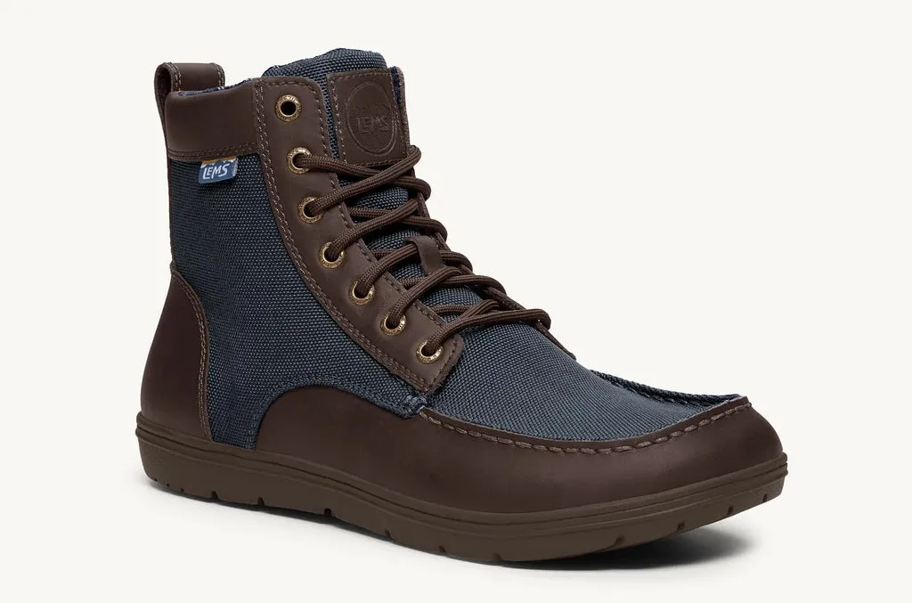 Lems Boulder Boot UK Sizes - Navy Stout