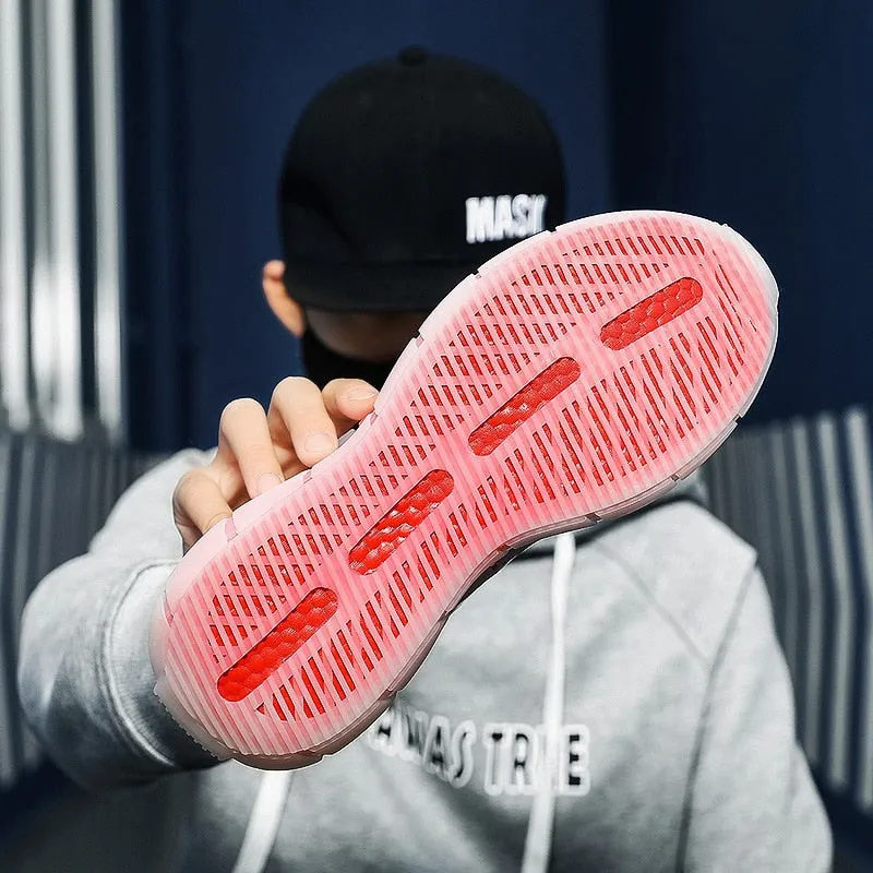 Lightweight Transparent Rubber Sole Sneaker