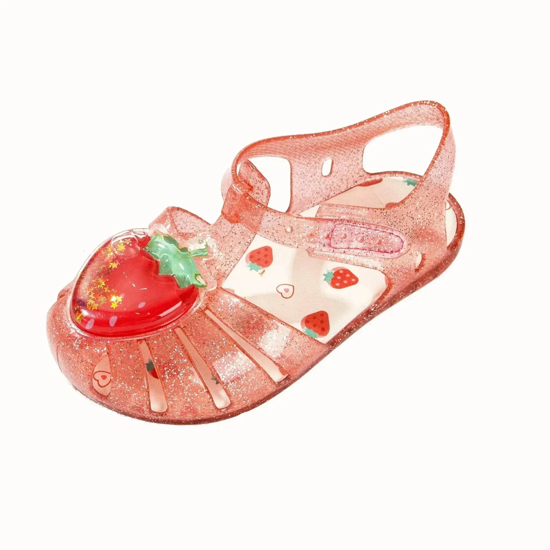 Meli Crystal Shoes Fruit Soft Bottom Roman Style