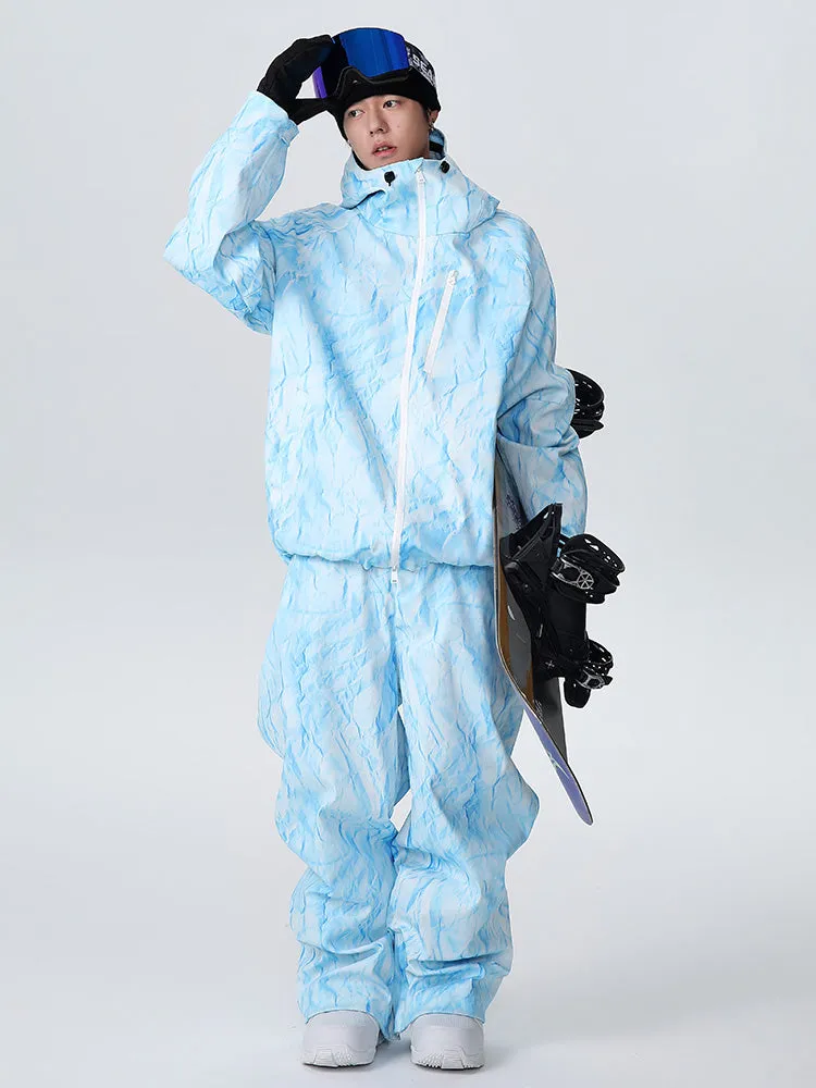 Men's Searipe Urban Combat Camo Freestyle Baggy Snow Suit