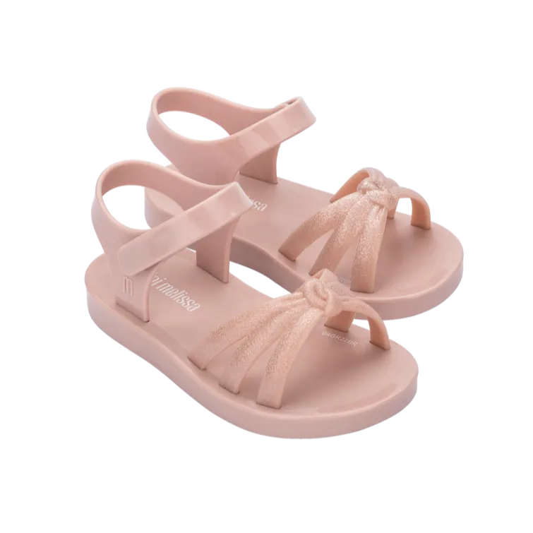 Mini Melissa Precious Sandal BB - Glitter Pink