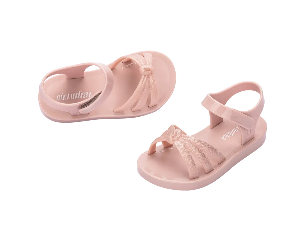 Mini Melissa Precious Sandal BB - Glitter Pink