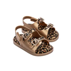 Mini Melissa Wide Sandal BB - Gold / Brown