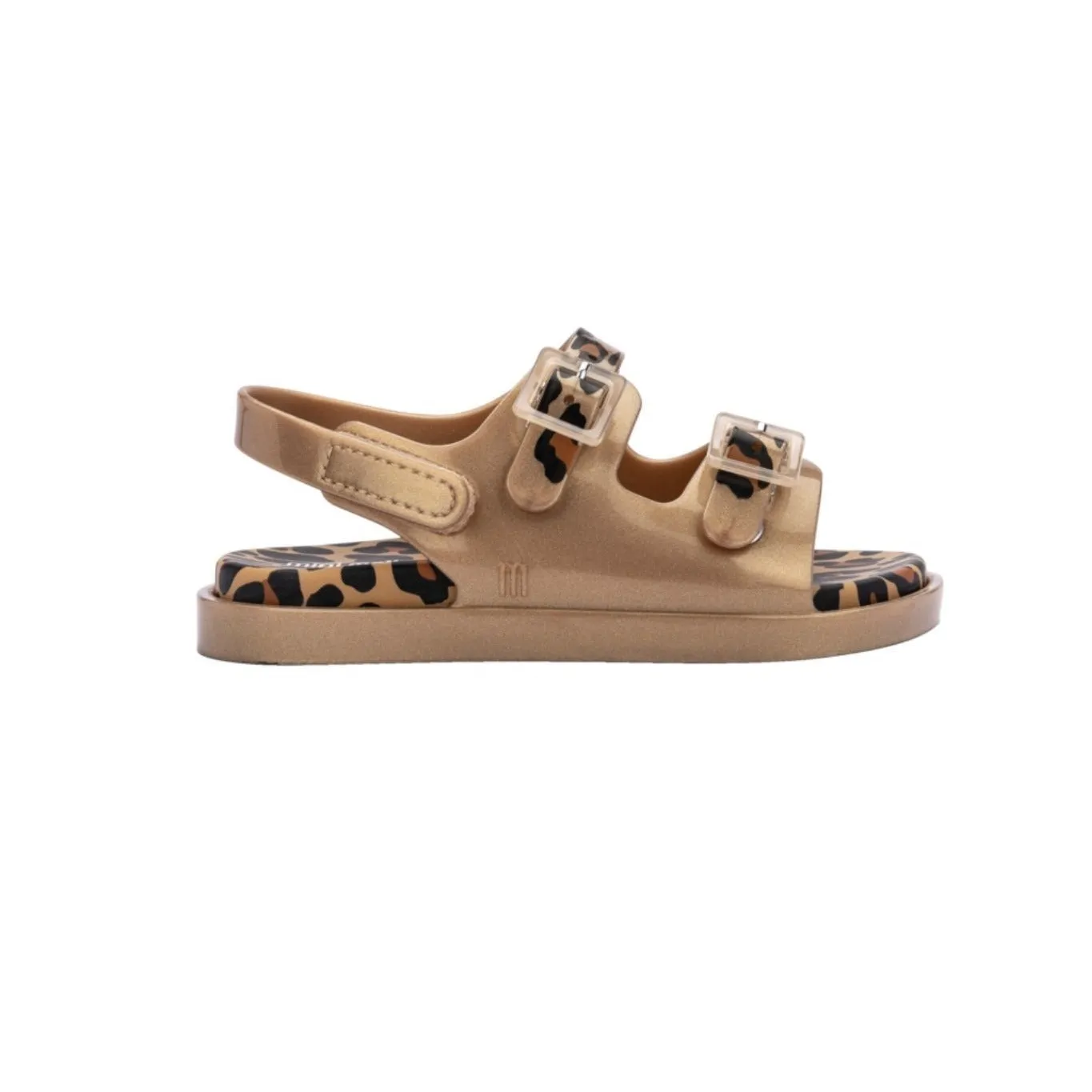 Mini Melissa Wide Sandal BB - Gold / Brown