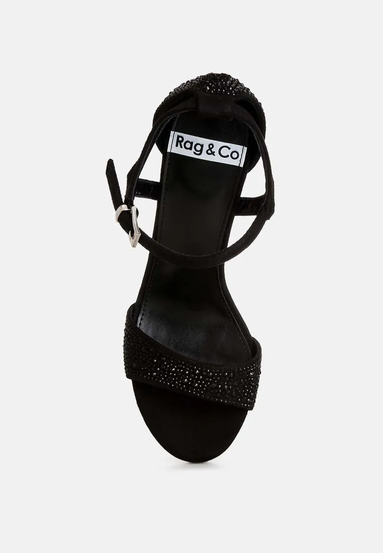 Navoli Rhinestones Embellished Sandals