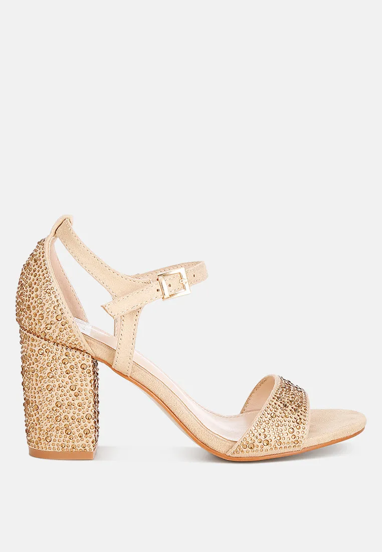 Navoli Rhinestones Embellished Sandals