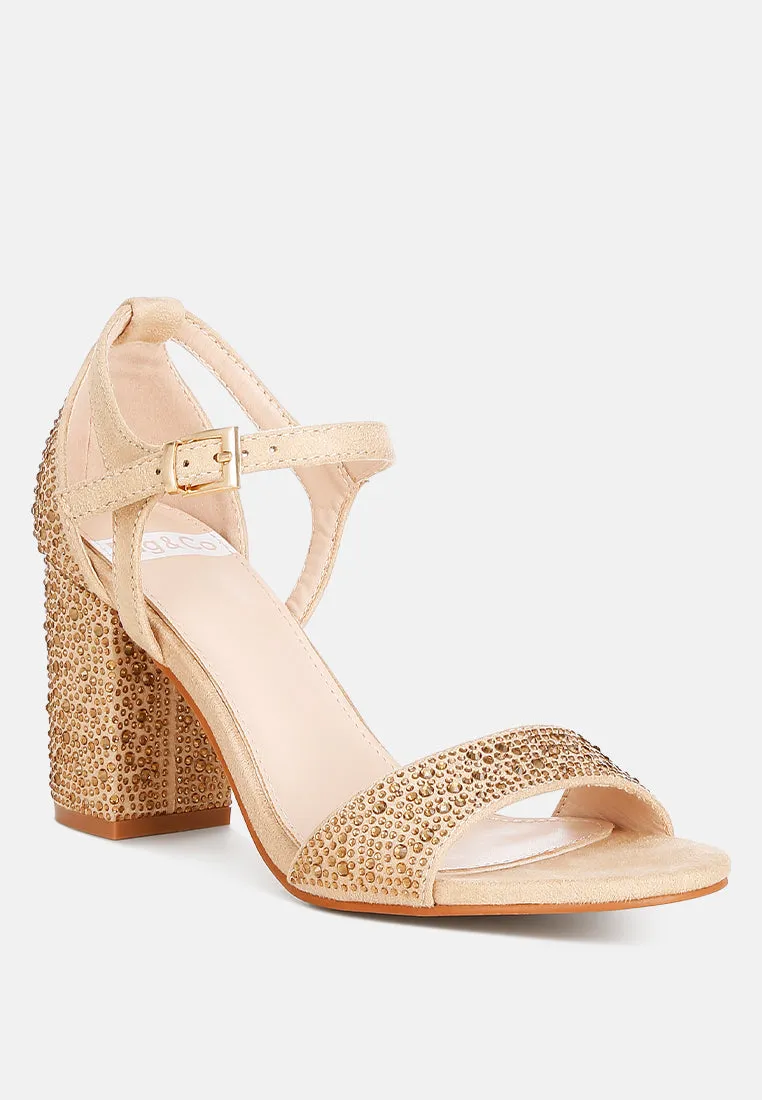 Navoli Rhinestones Embellished Sandals