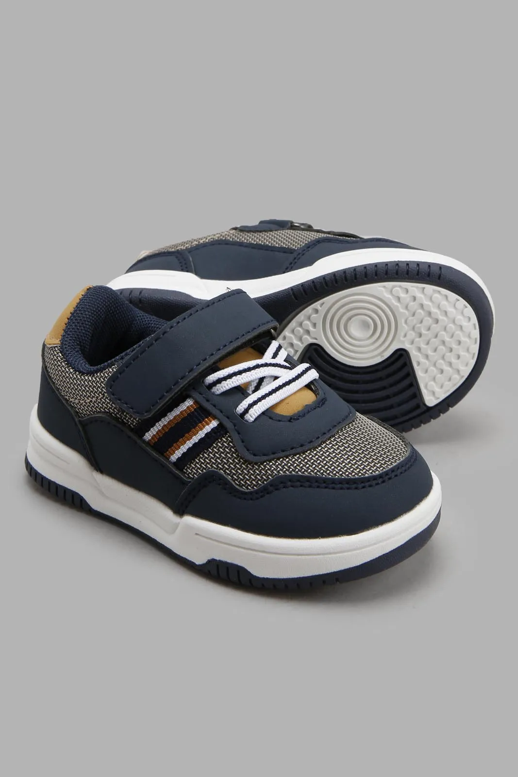 Navy Color Blocked Sneaker