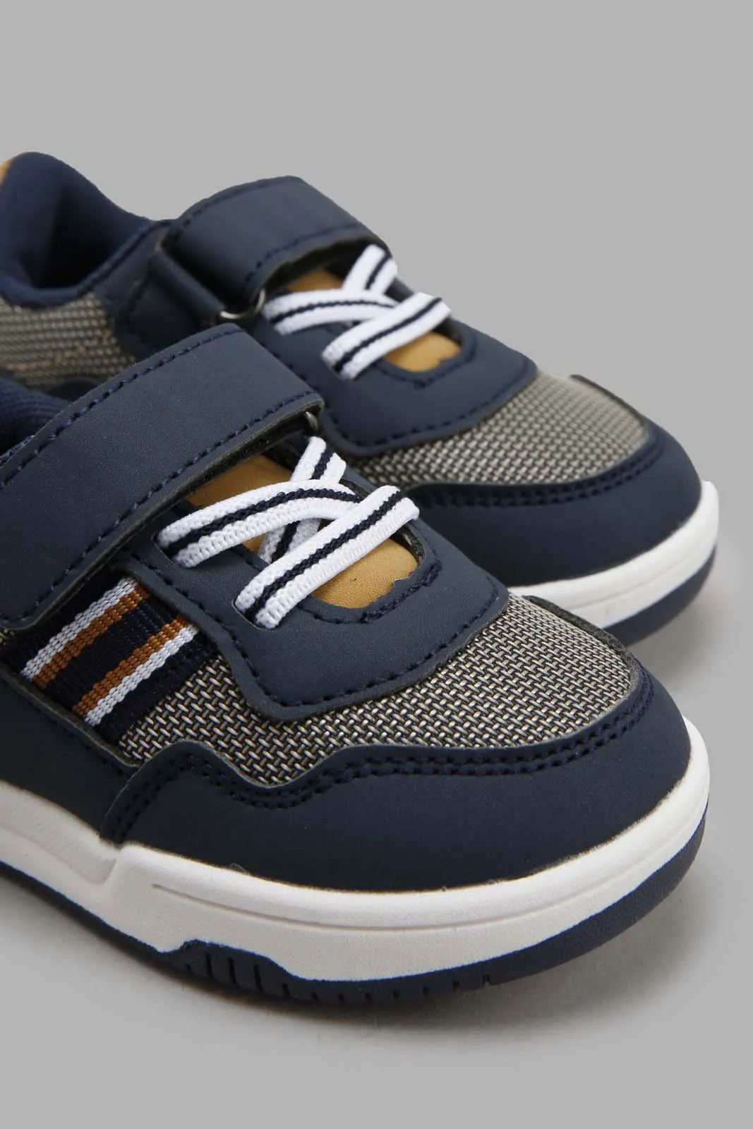 Navy Color Blocked Sneaker