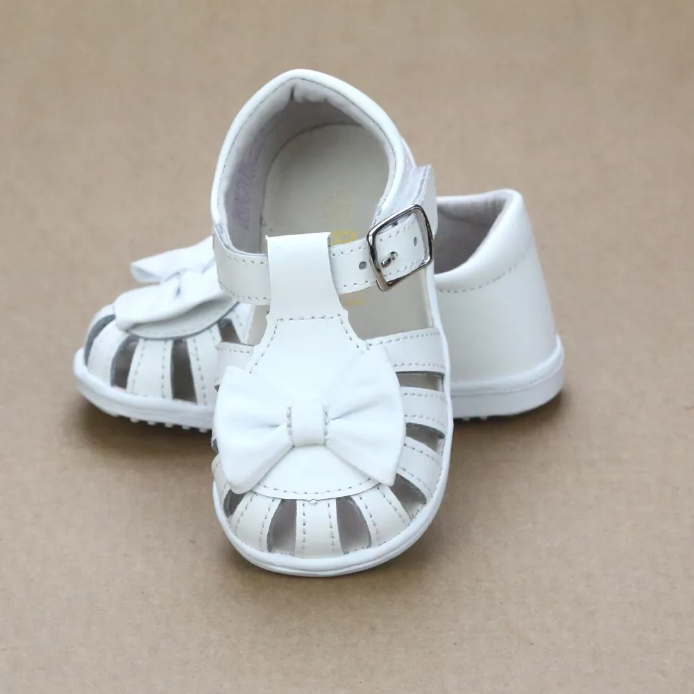 Nellie Baby Bow Leather Sandal