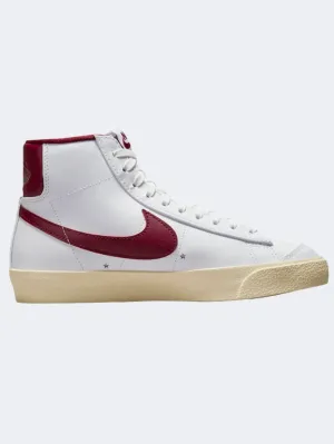 Nike Blazer Mid 77 Women Lifestyle Shoes White/Muslin/Red