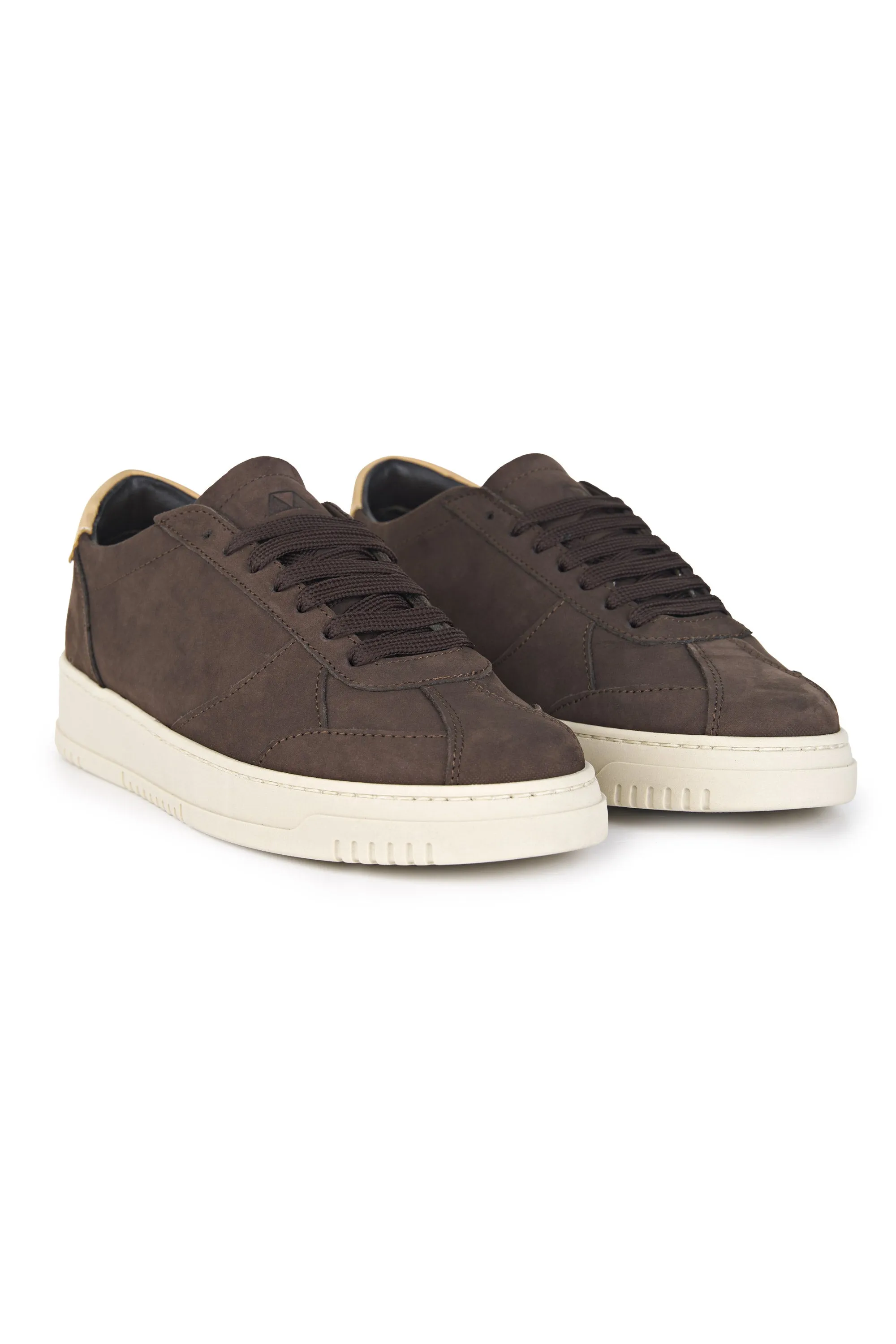 Nubuck Leather Court Sneakers