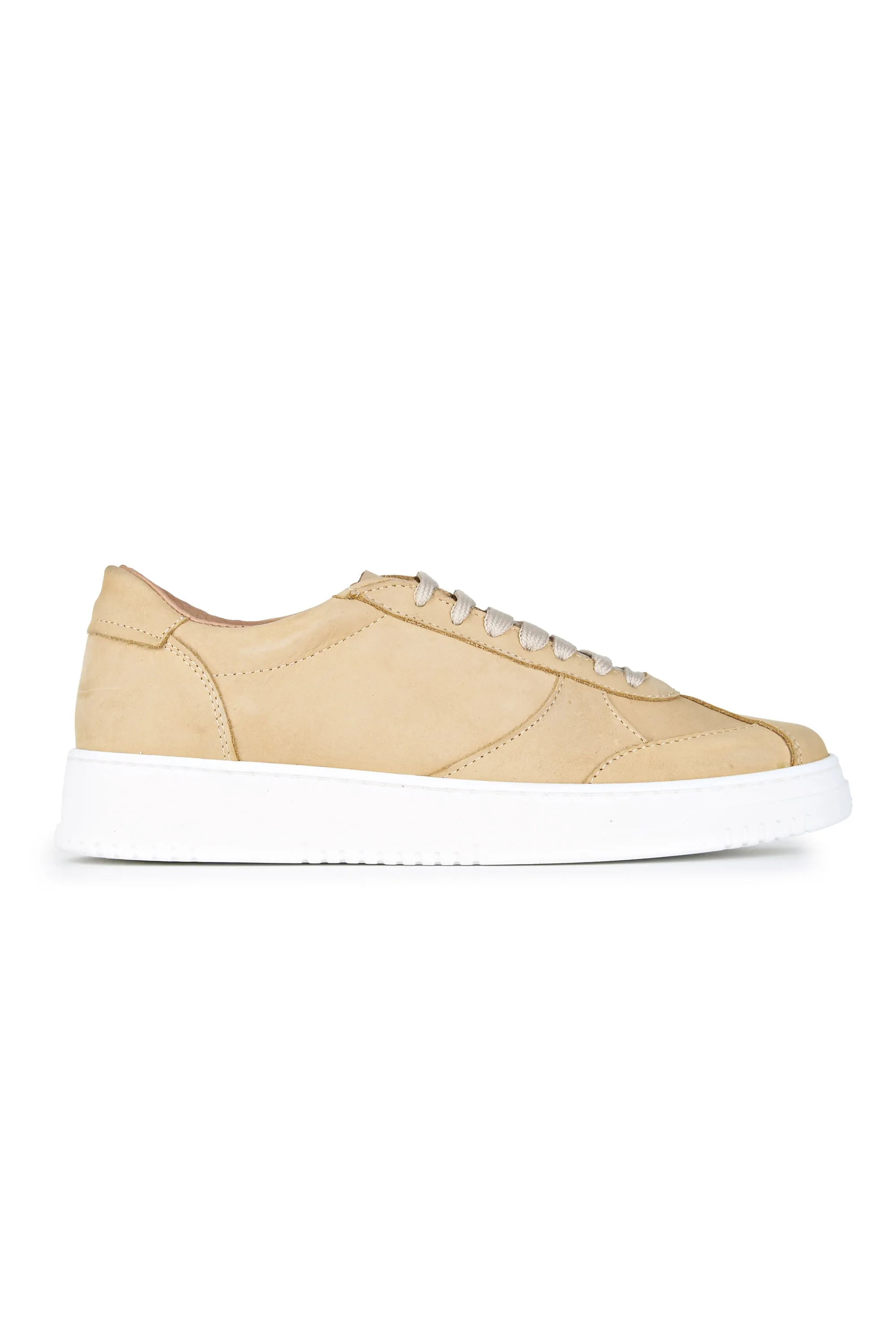 Nubuck Leather Court Sneakers