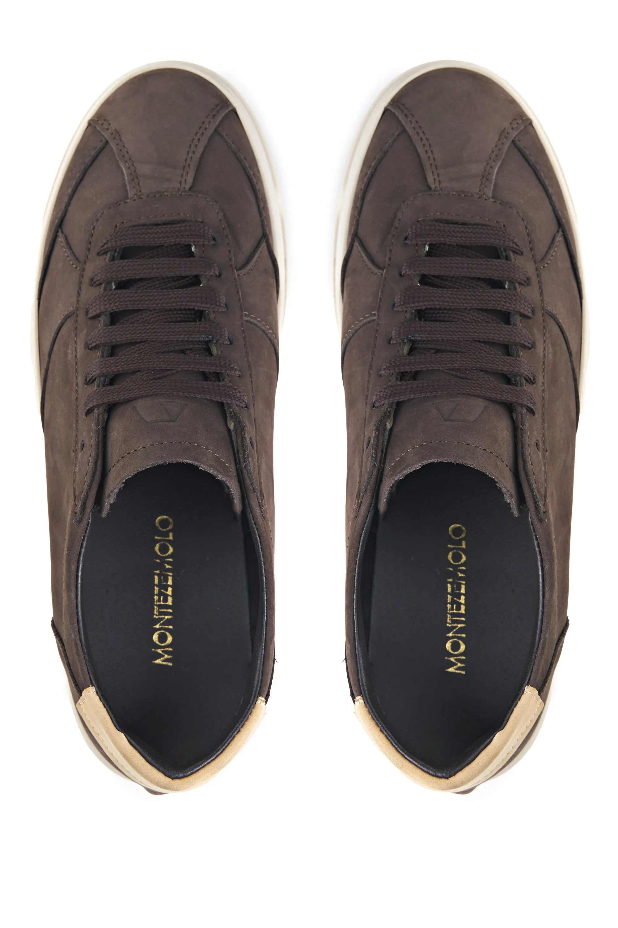 Nubuck Leather Court Sneakers