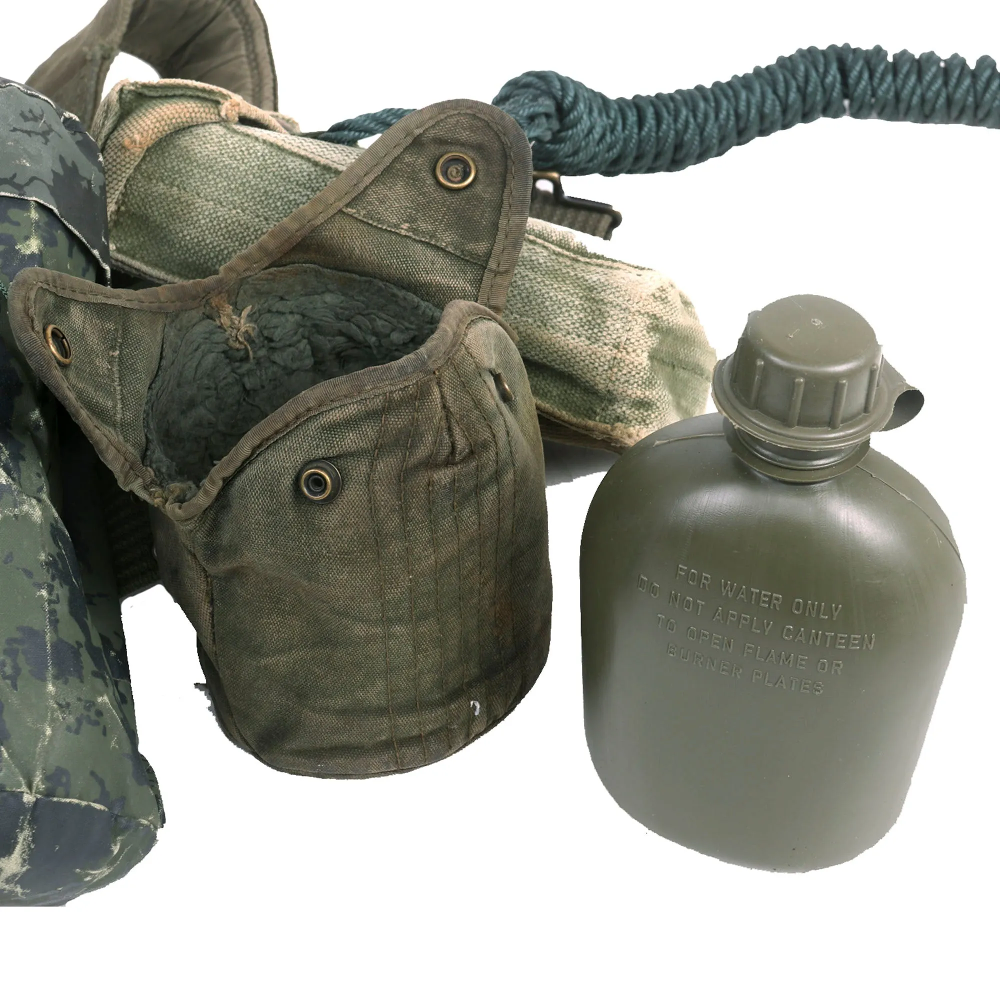 Original Australian Vietnam War Uniform and Load Bearing Equipment LBE Set Featuring “Pixie Greens” Fatigues