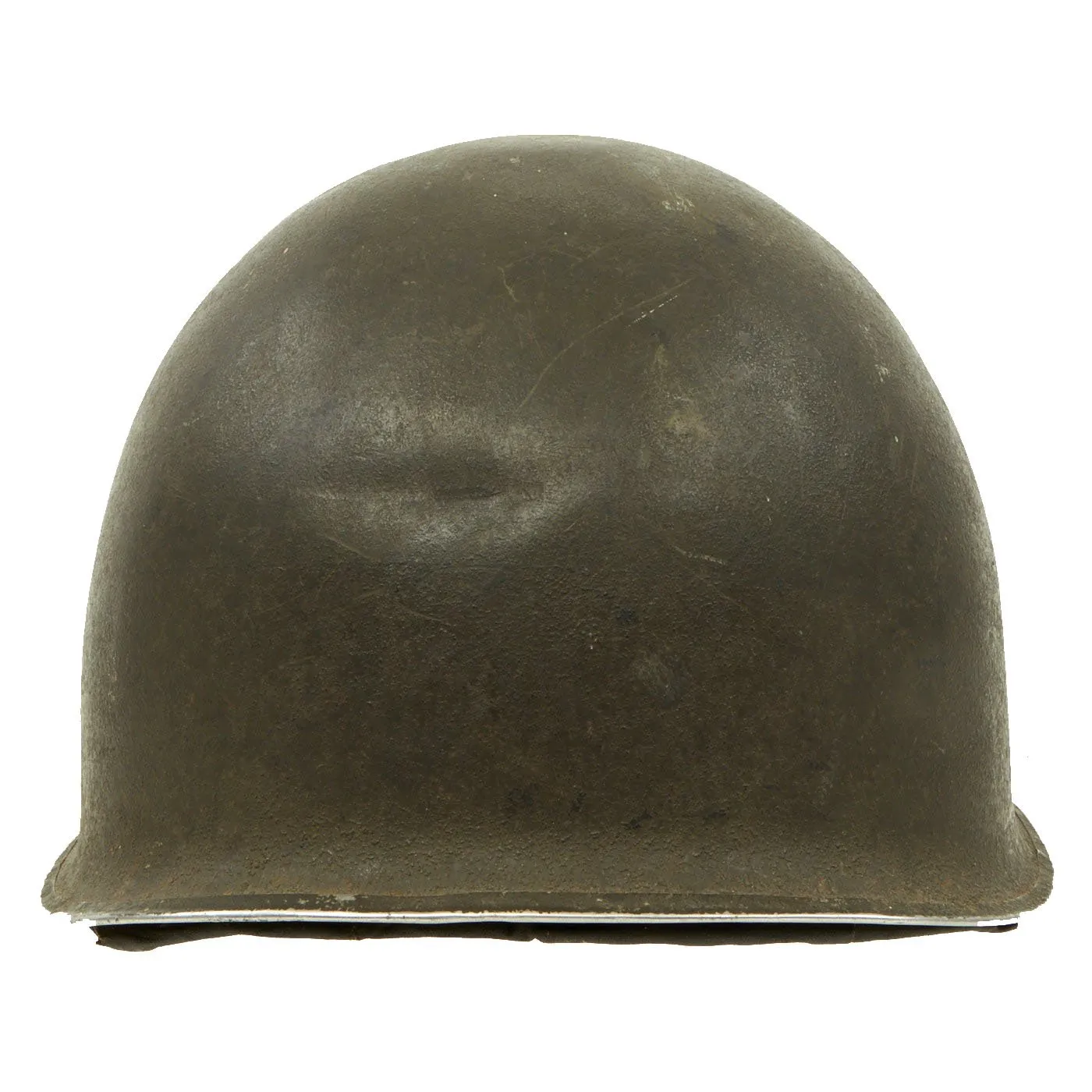 Original WWII U.S.N. U.D.T. Marked Early 1942 M1 McCord Fixed Bale Helmet with Decorated Hawley Paper Liner