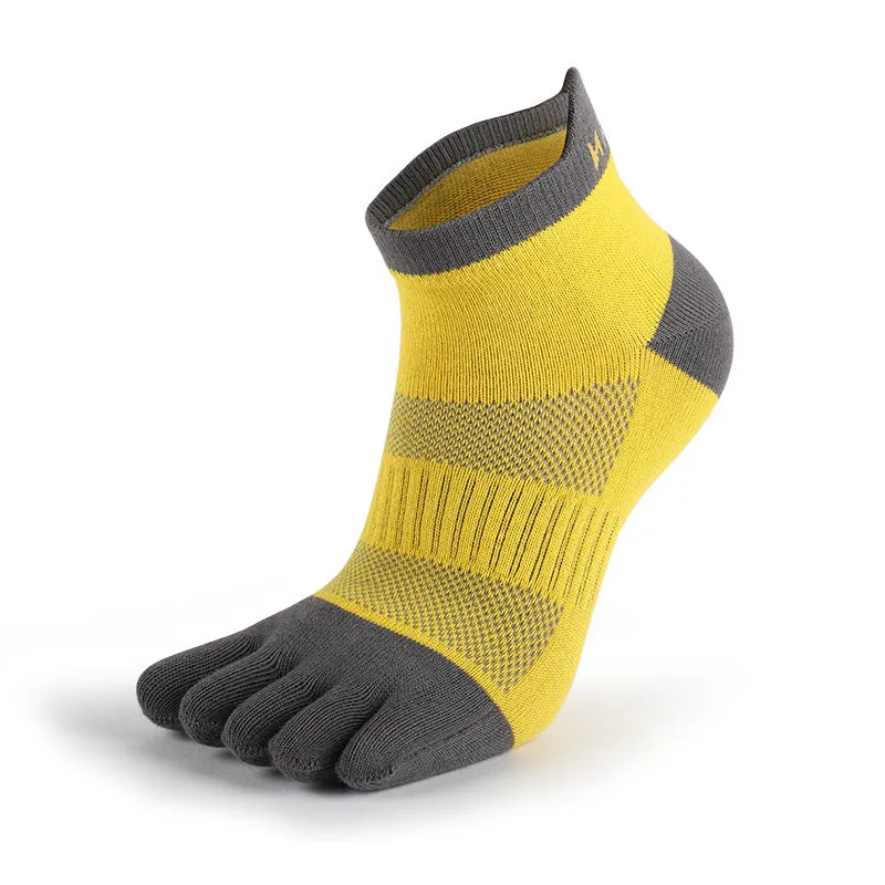 Owlkay Breathable Sweat-wicking Short Five-toe Sports Socks