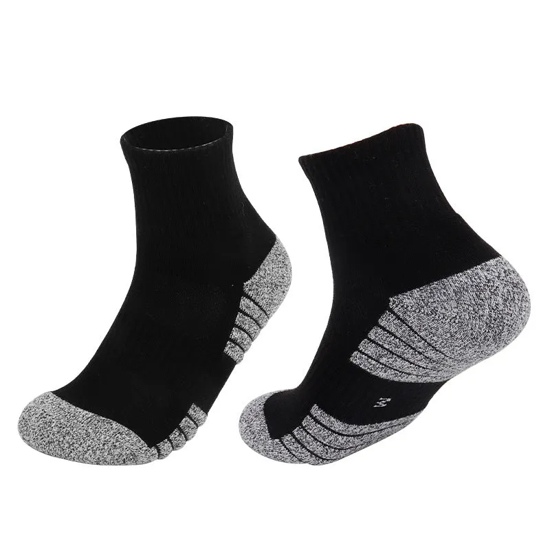 Owlkay Thickened Sweat Absorbing Mid Length Sports Running Socks