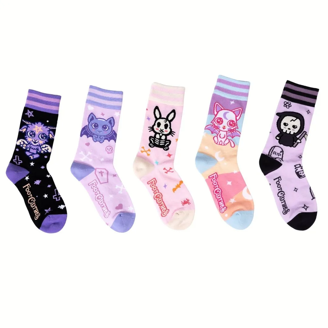 Pastel Goth Crew Sock Pack | 5 Designs