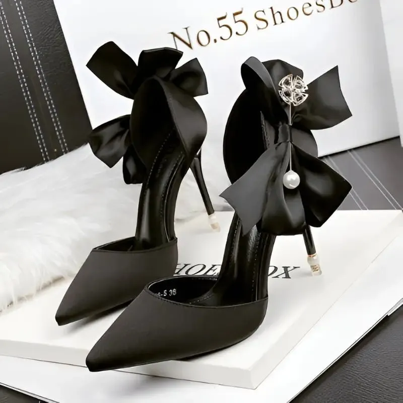 Pointed High Heels with Trendy Bow Detail | Sophisticated Design, High-Quality Materials & Multiple Colors