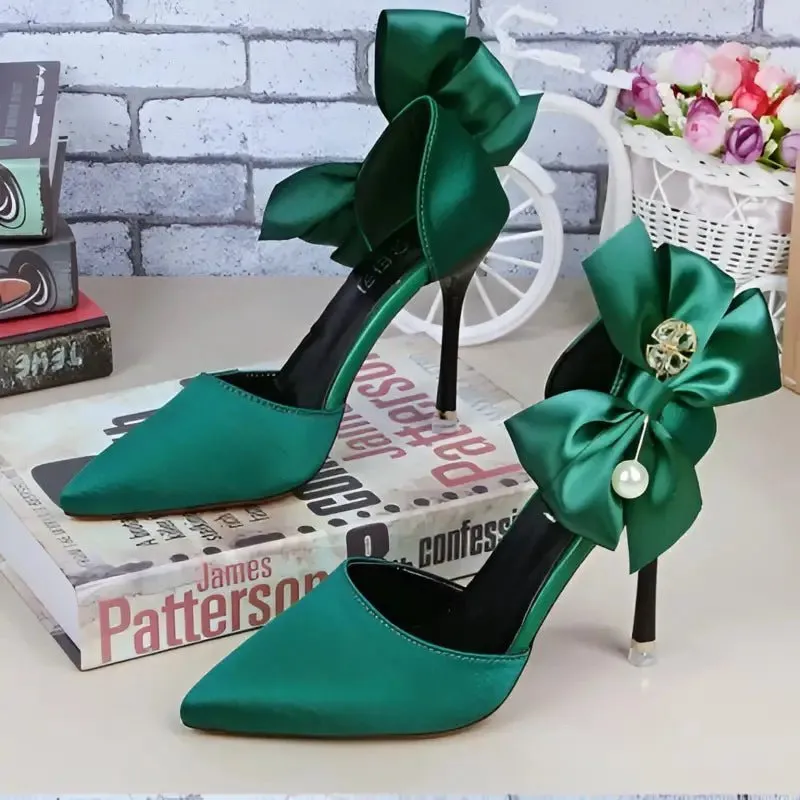 Pointed High Heels with Trendy Bow Detail | Sophisticated Design, High-Quality Materials & Multiple Colors