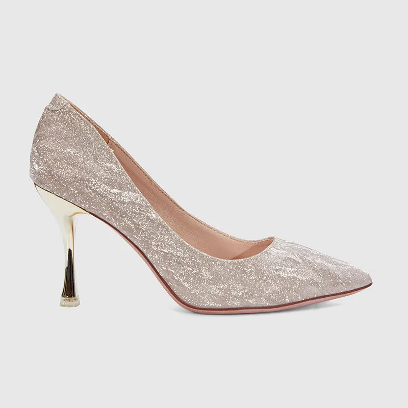 Pointed Thin Heel Shallow Pumps