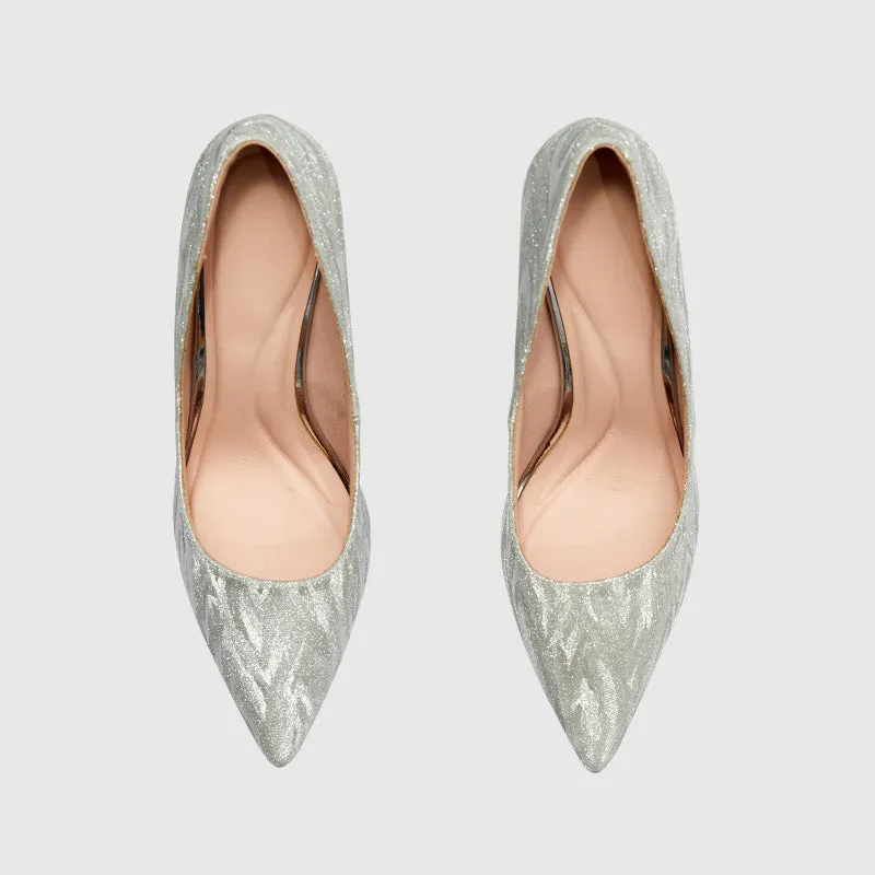 Pointed Thin Heel Shallow Pumps