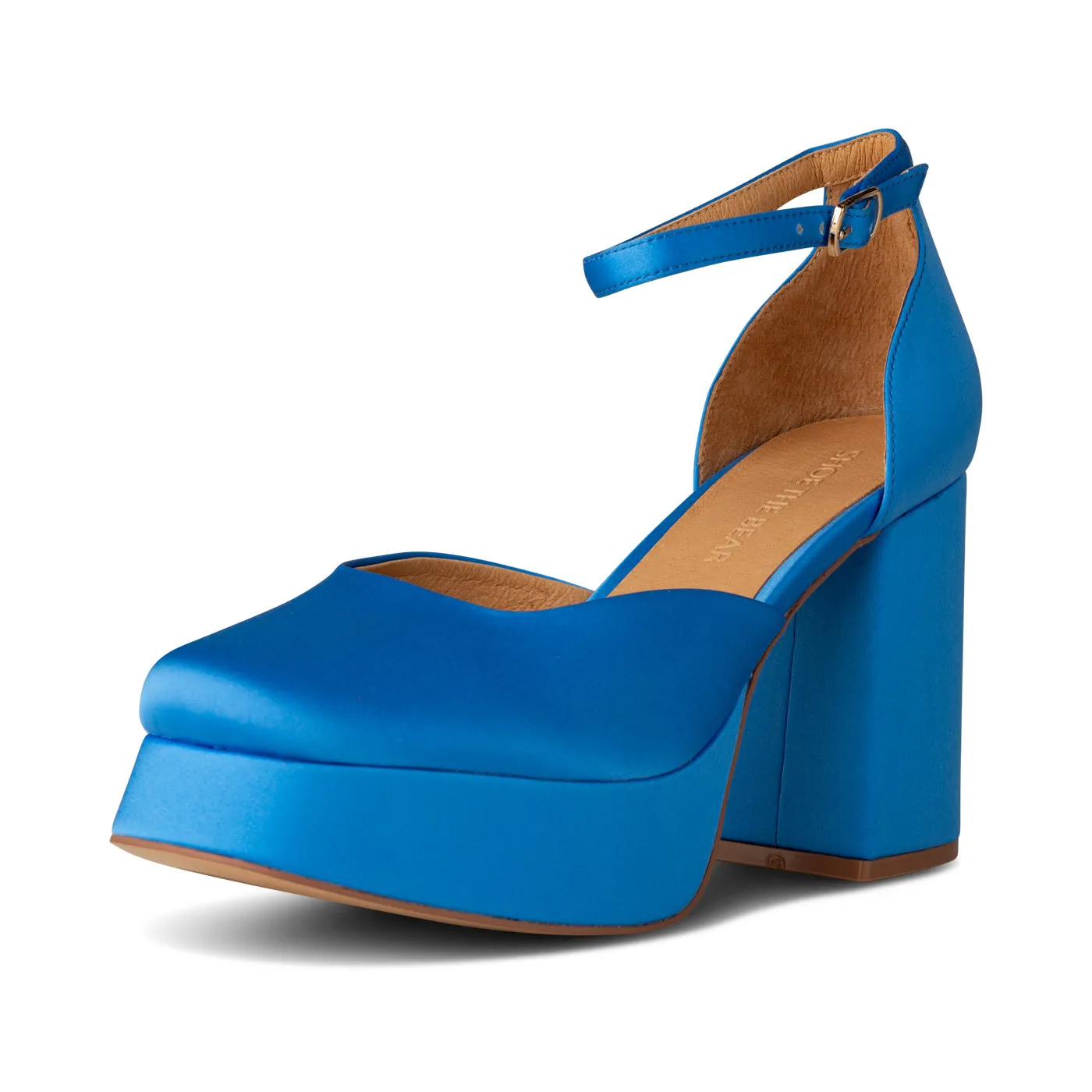 Priscilla Plateau Heel - Blue