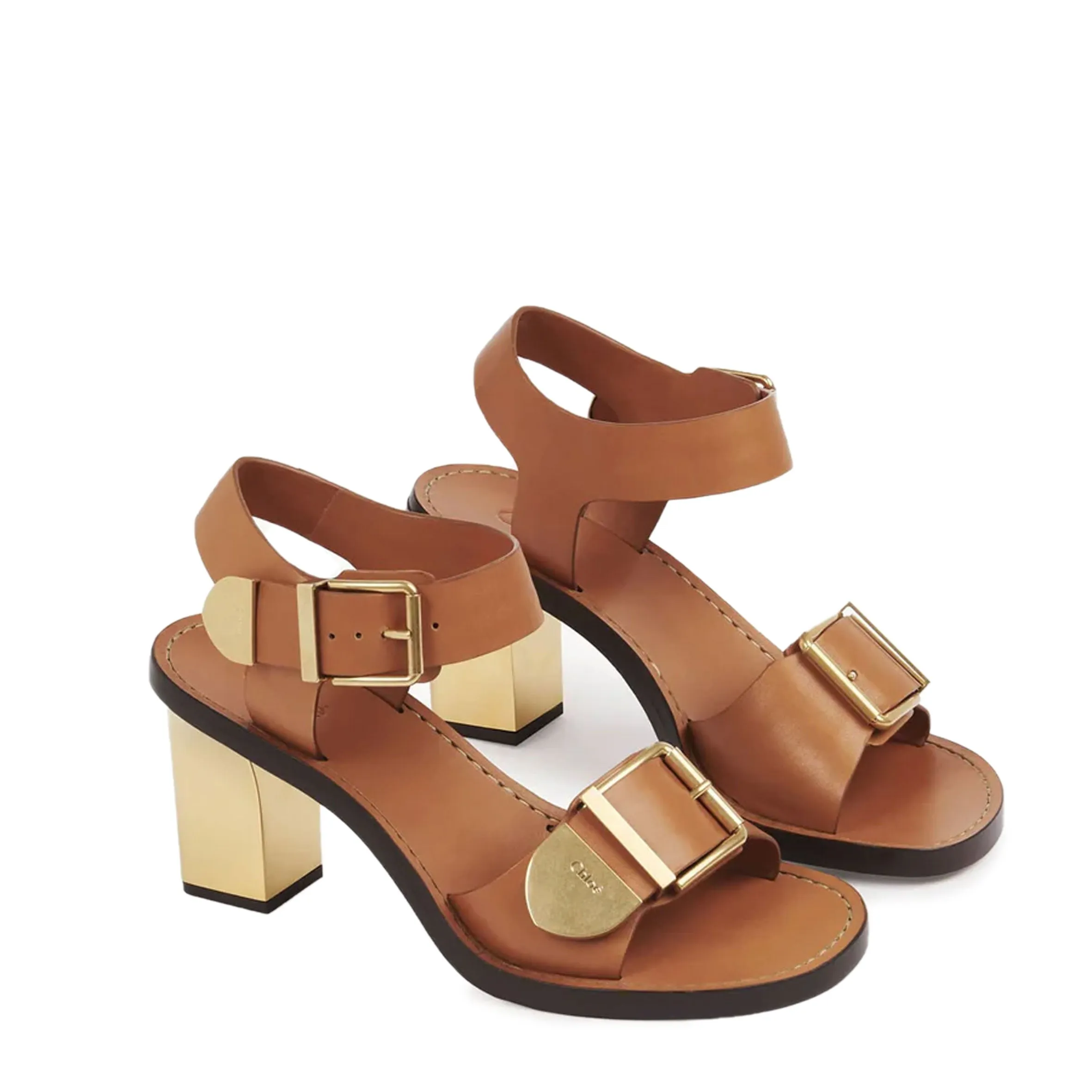 Rebecca Gold Heel, 70 Luminous Ochre