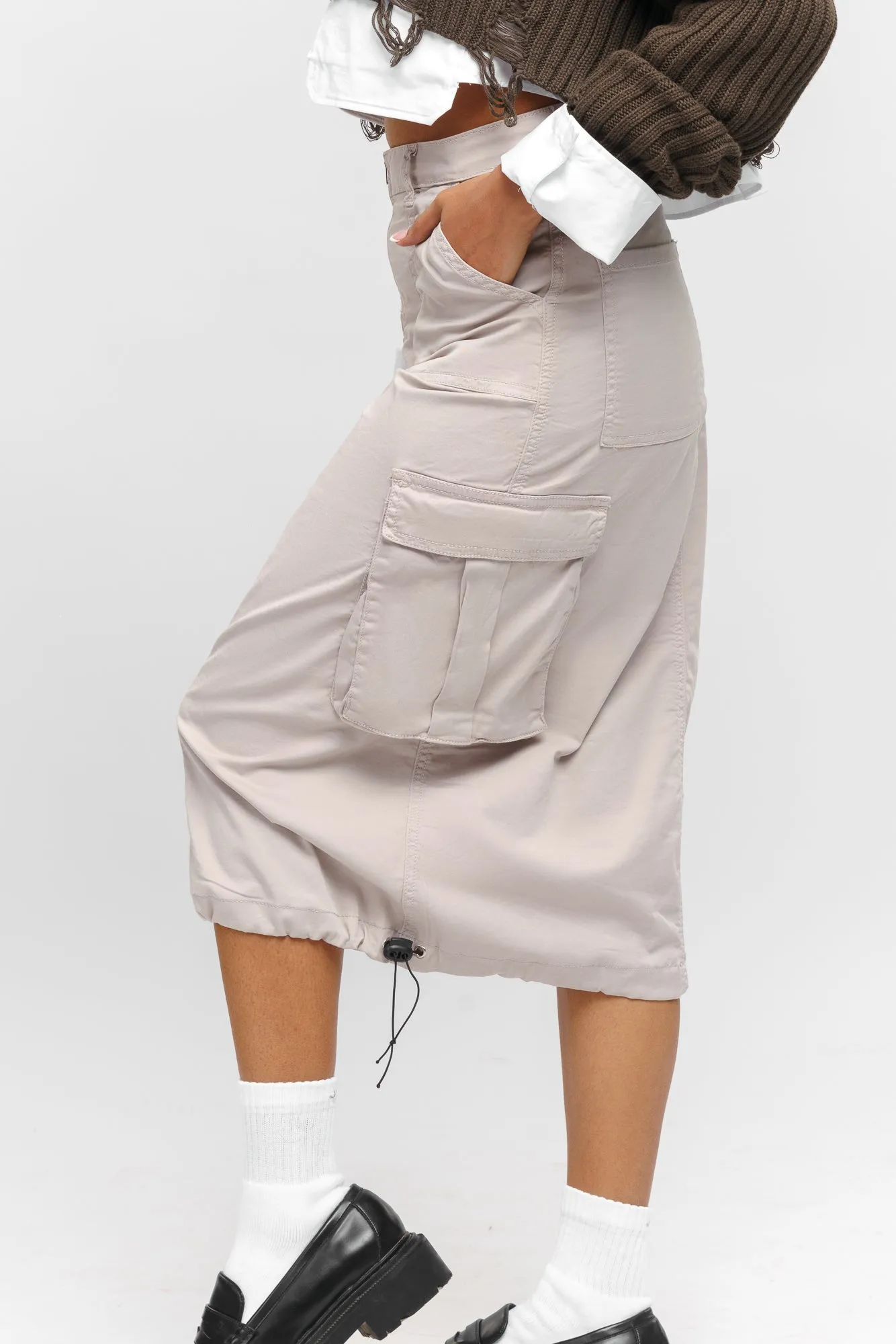 Rebel Cargo Drawstring Skirt