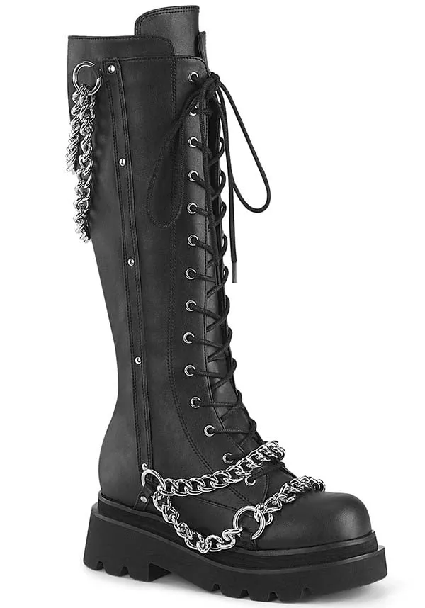 RENEGADE-215 [Black] | PLATFORM BOOTS [PREORDER]