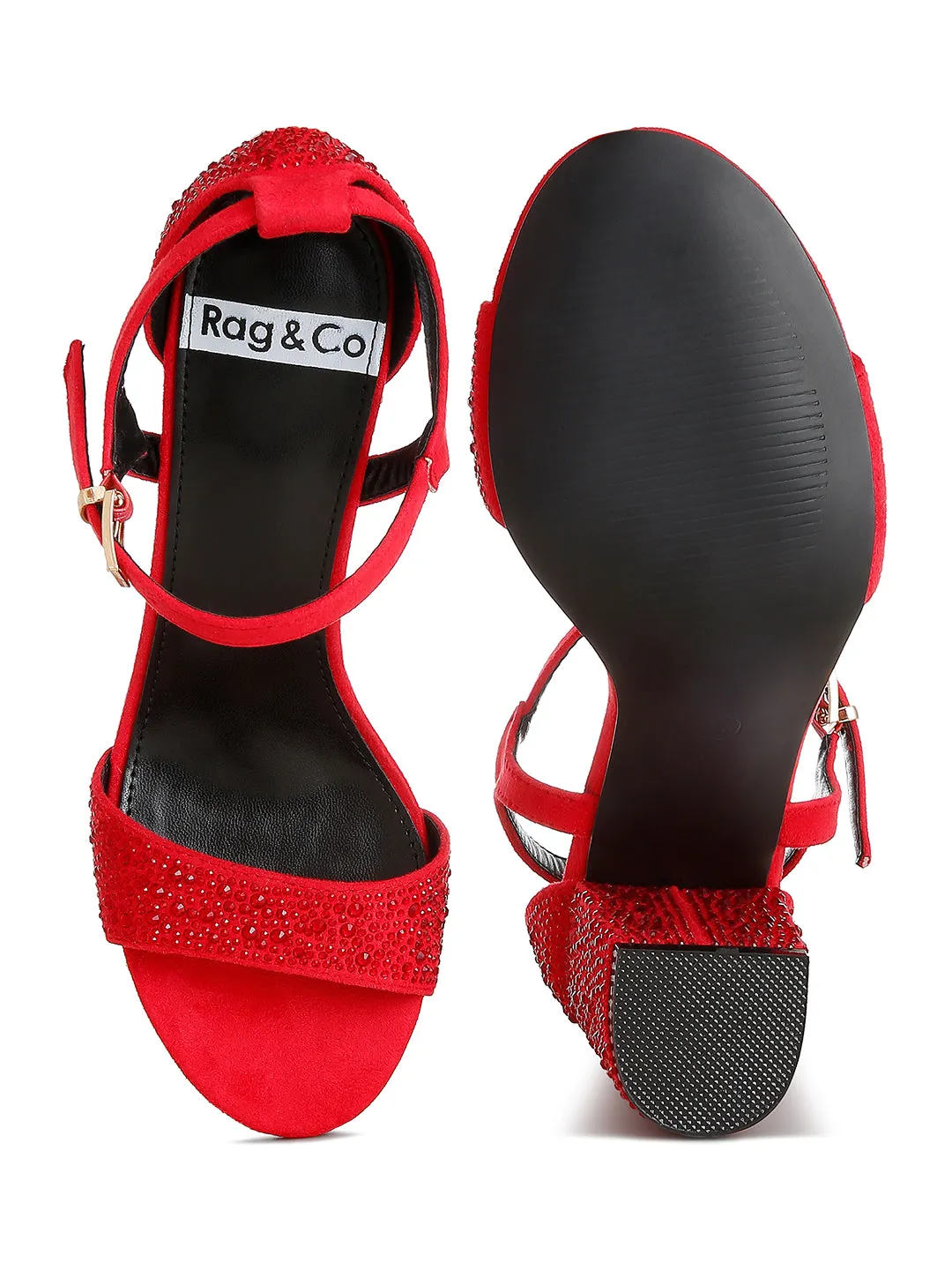 Rhinestones Embellished Sandals