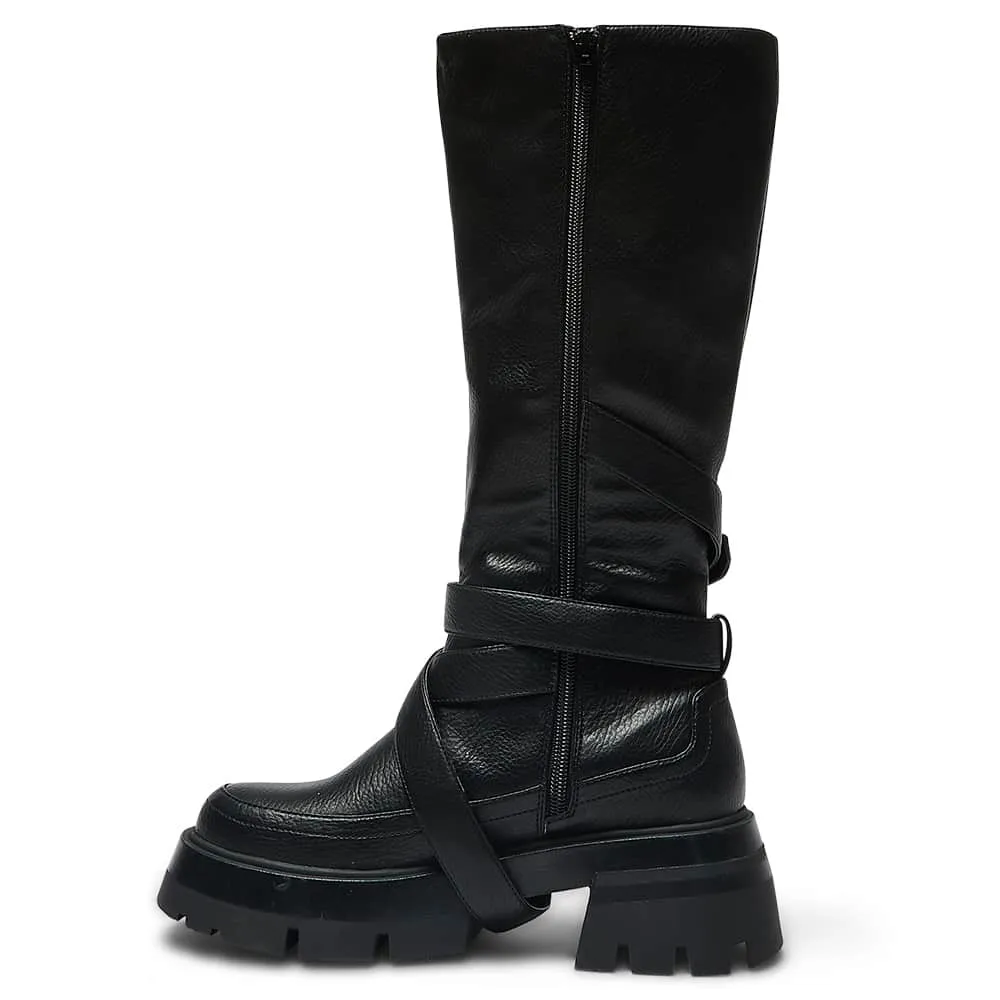 Ronan Boot in Black Smooth