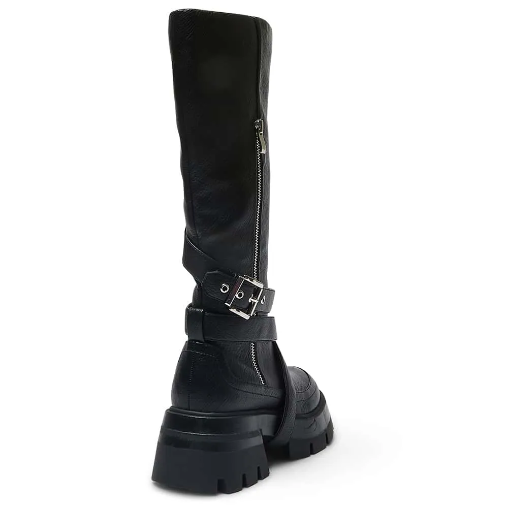 Ronan Boot in Black Smooth