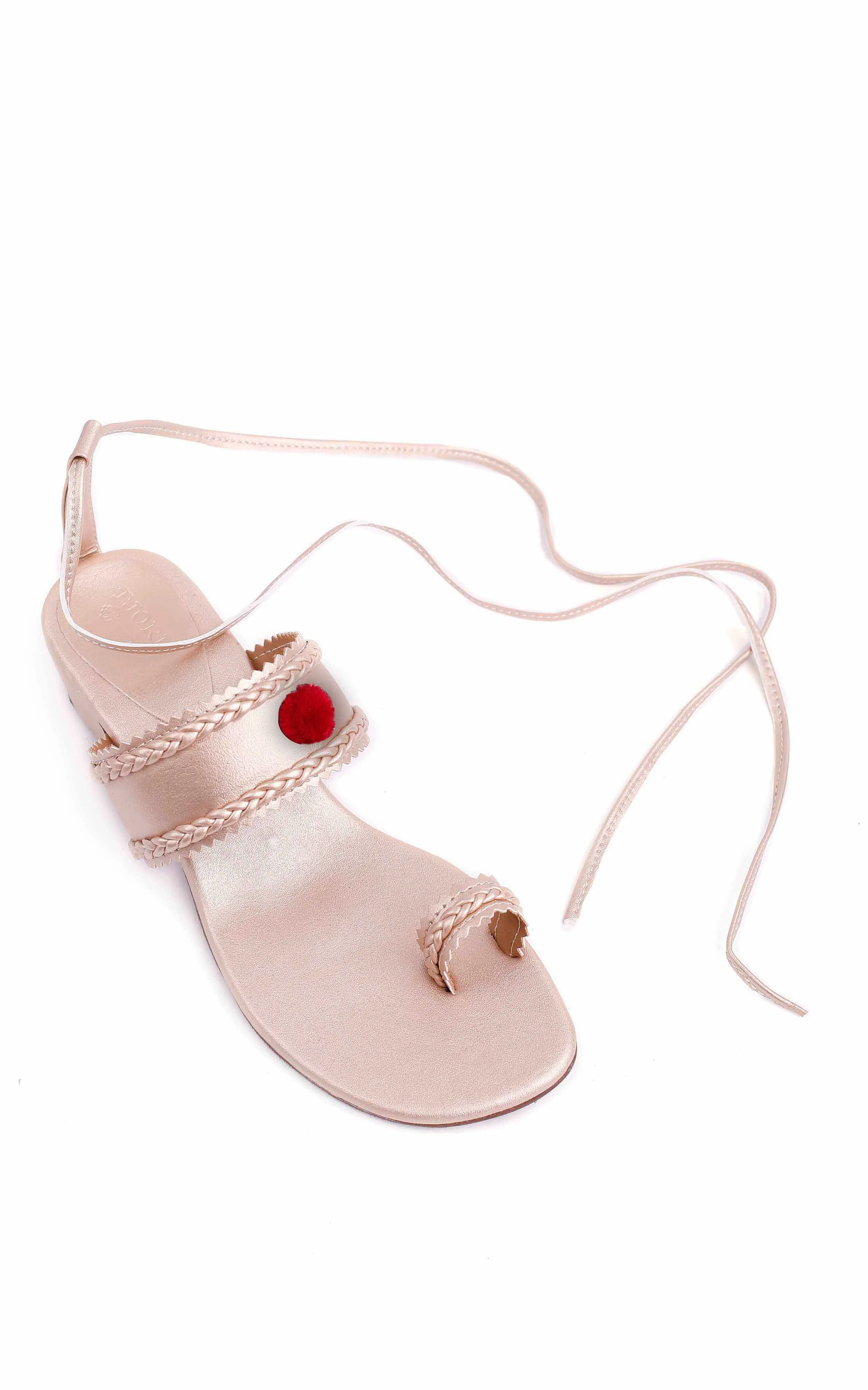 Savannah Cream Gold Cruelty Free Leather Heels Sandals