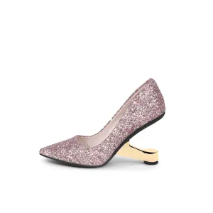 Sparkling Glitter Pointed Toe Pumps