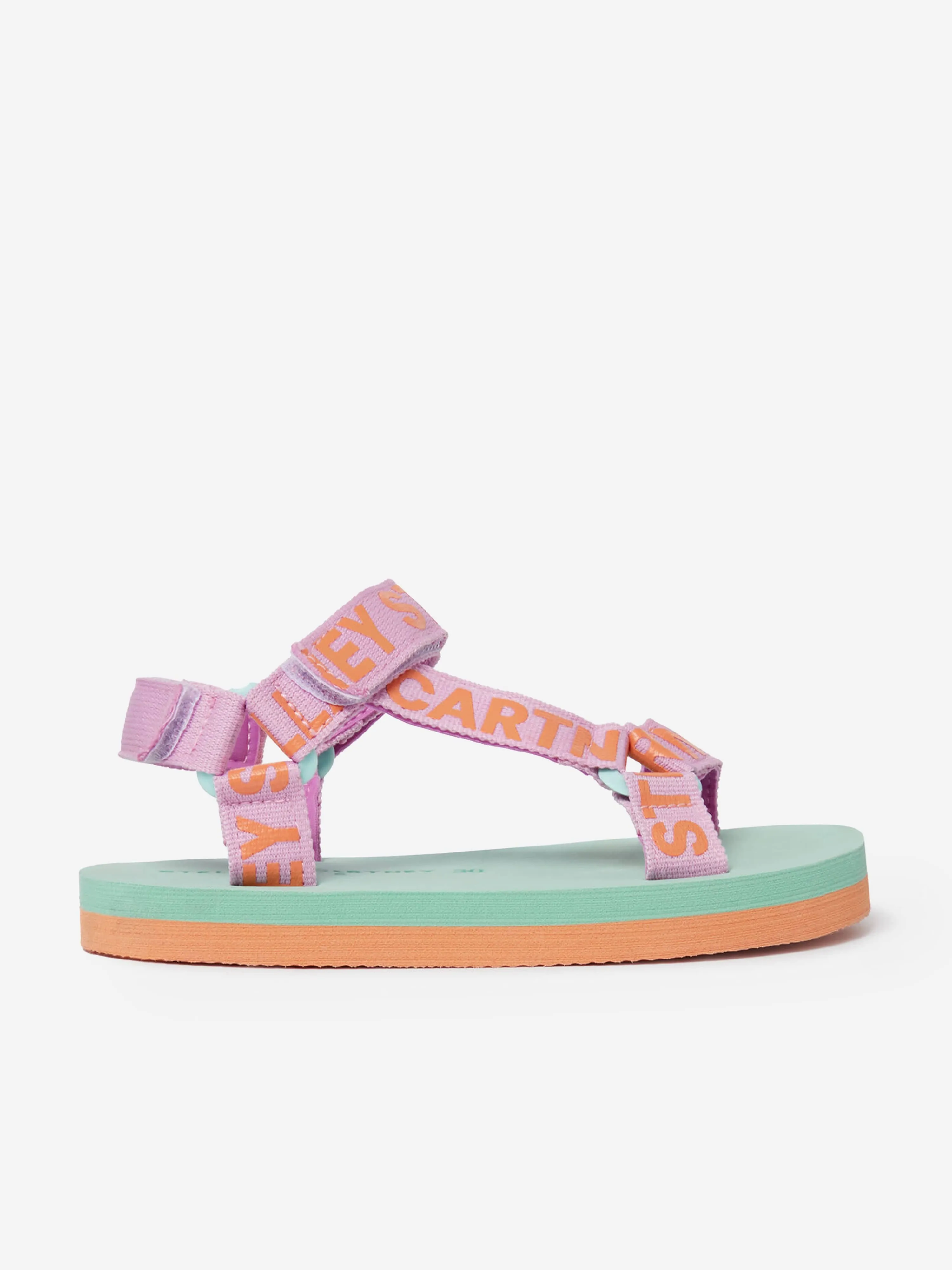 Stella McCartney Girls Logo Sandals in Multicolour