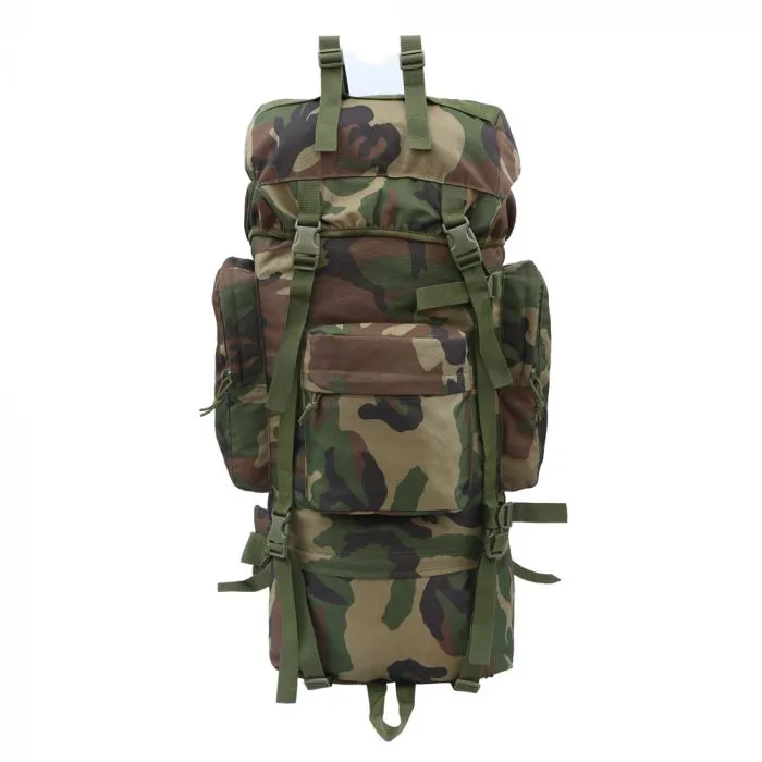 Tactical Rucksack – Woodland Camo - 65L