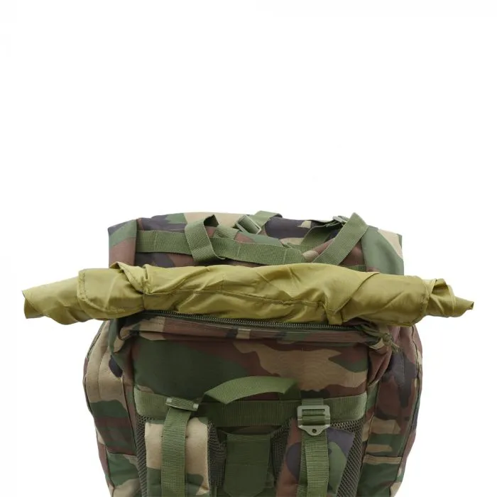 Tactical Rucksack – Woodland Camo - 65L