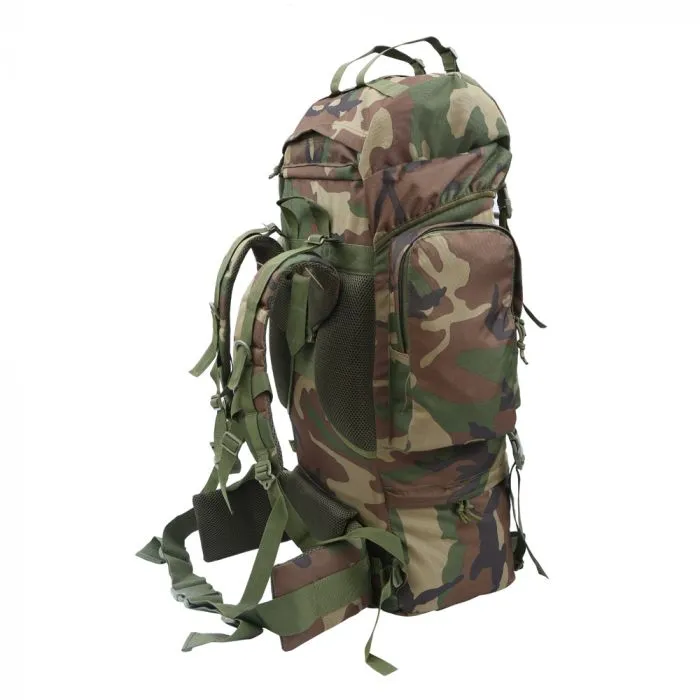 Tactical Rucksack – Woodland Camo - 65L