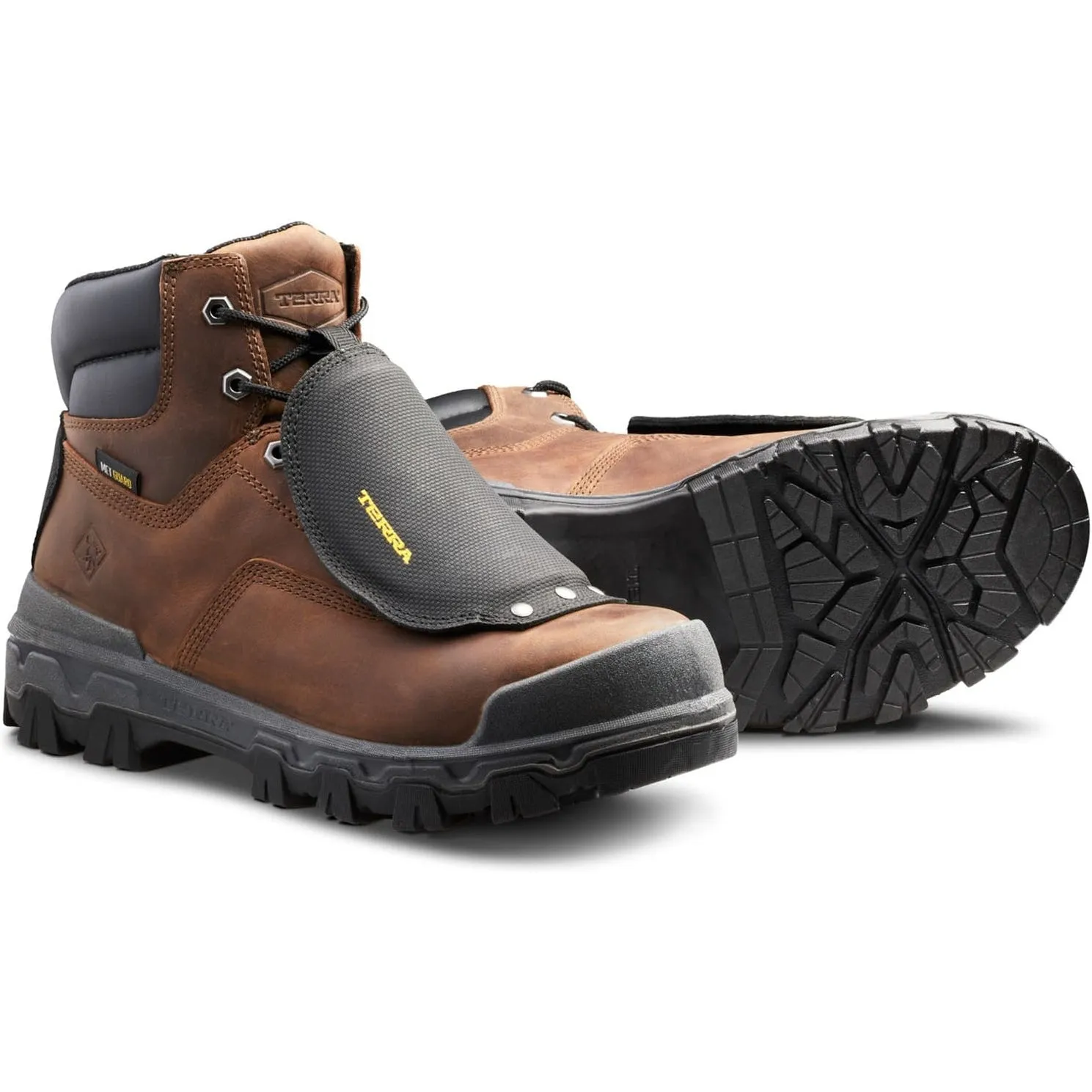 Terra Men's Sentry 2020 6" Comp Toe WP Safety Work Boot -Brown- 4NRXBN