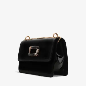 The Ferrara Black Patent Leather Handbag