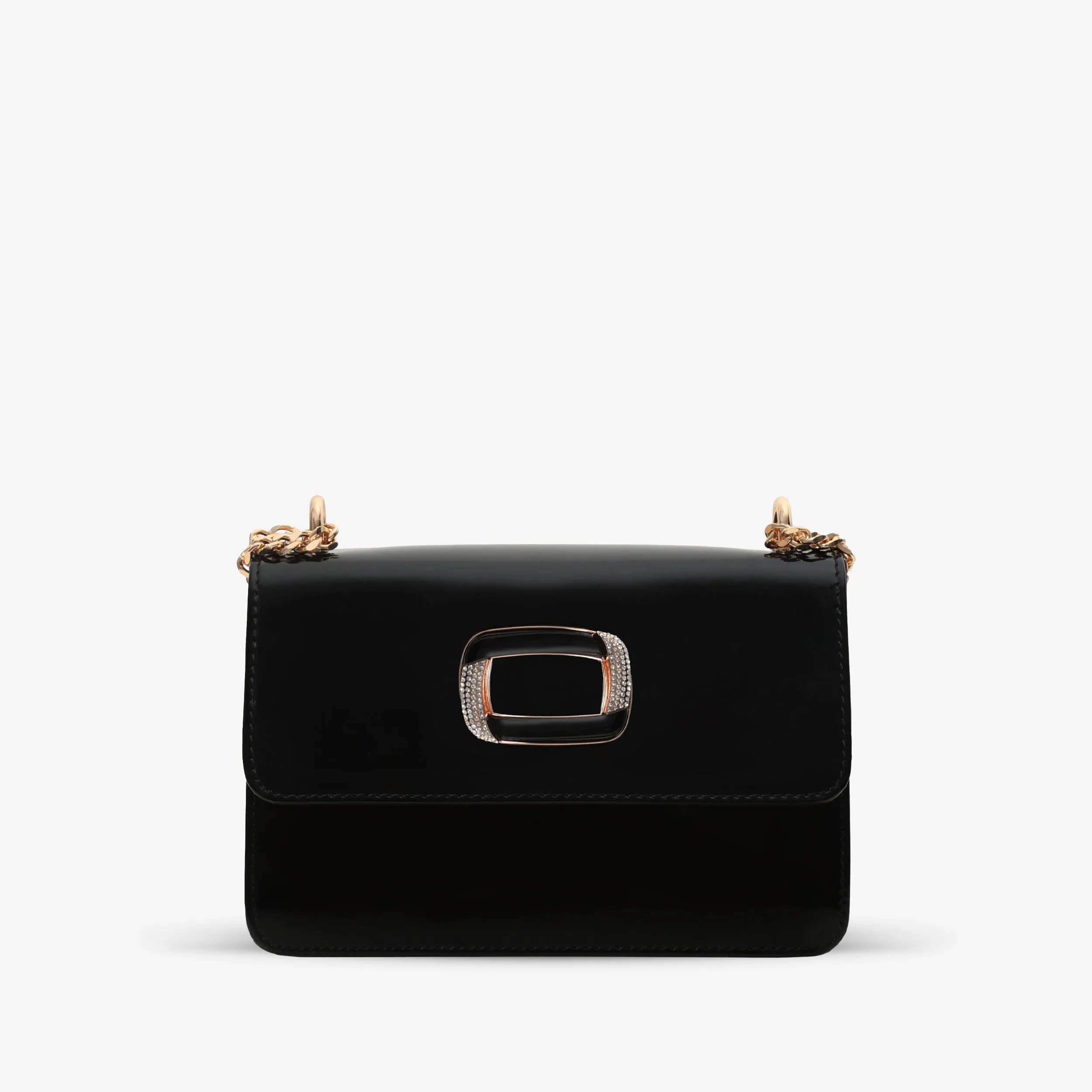 The Ferrara Black Patent Leather Handbag