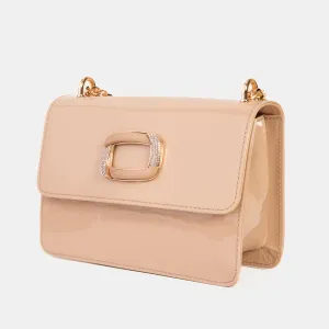 The Ferrara Cream Patent Leather Handbag