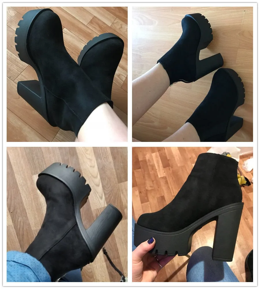 The Suede Chelsea Platforms